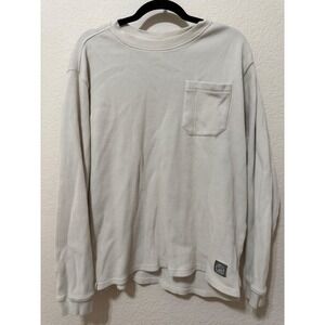Bearded Goat Mens Waffle Knit Long Sleeve Pocket‎ T-Shirt Casual Everyday
